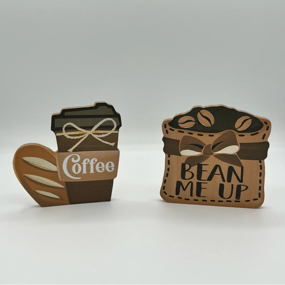 4‎ Piece Coffee-Themed Kitchen Decor Set